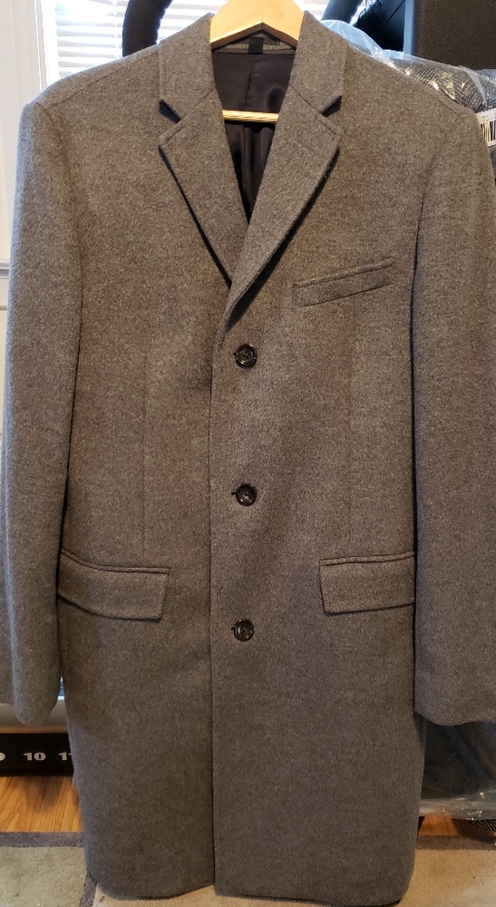 Lightly work cotton cashmere JCrew topcoat